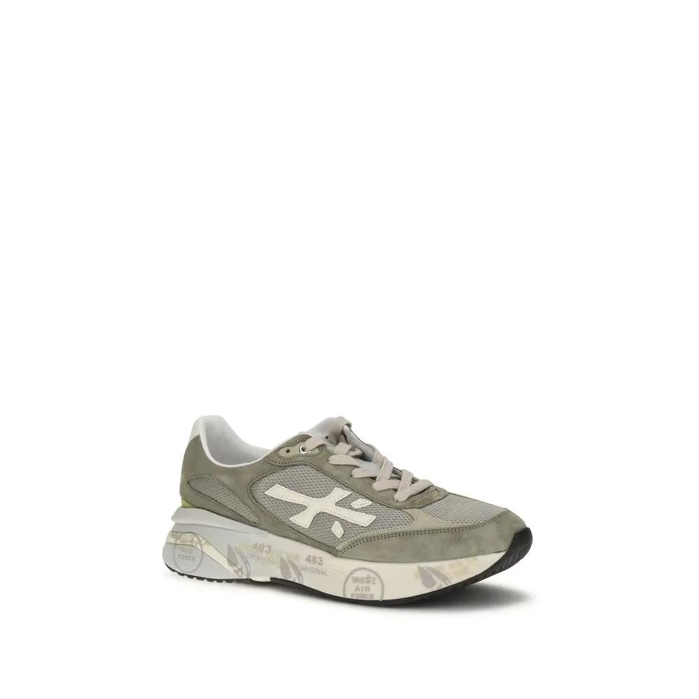 Premiata Bicolor Calf Leather Bos Taurus Low Top Sneakers