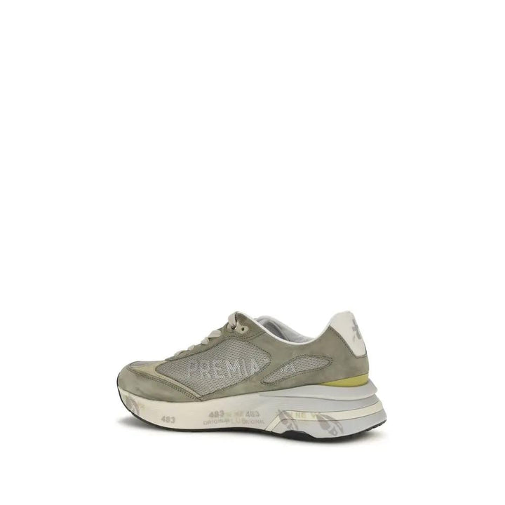 Premiata Bicolor Calf Leather Bos Taurus Low Top Sneakers