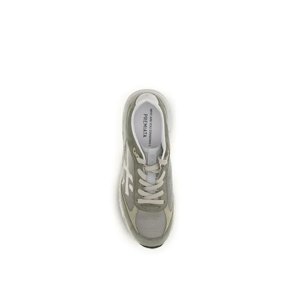 Premiata Bicolor Calf Leather Bos Taurus Low Top Sneakers