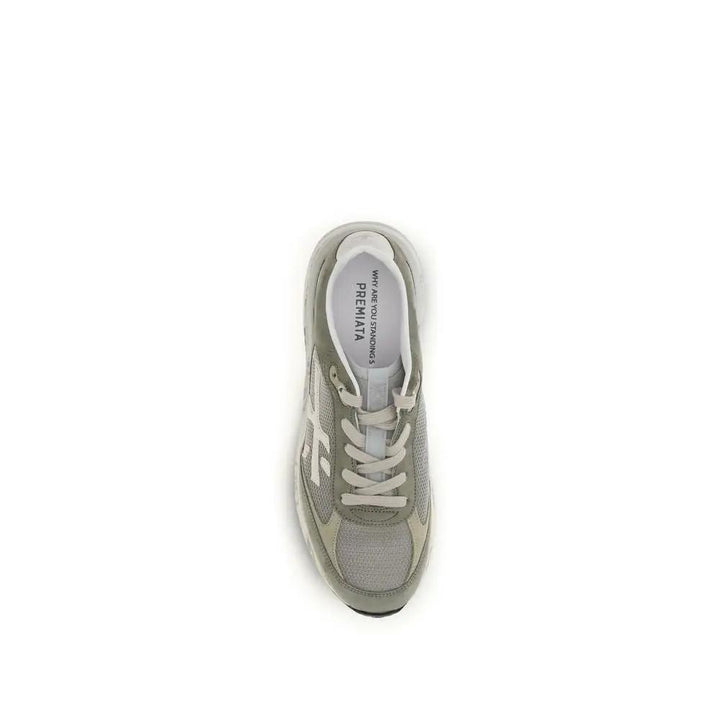 Premiata Bicolor Calf Leather Bos Taurus Low Top Sneakers