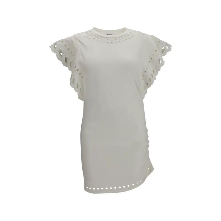 Marant Etoile White Cotton Casual Dress
