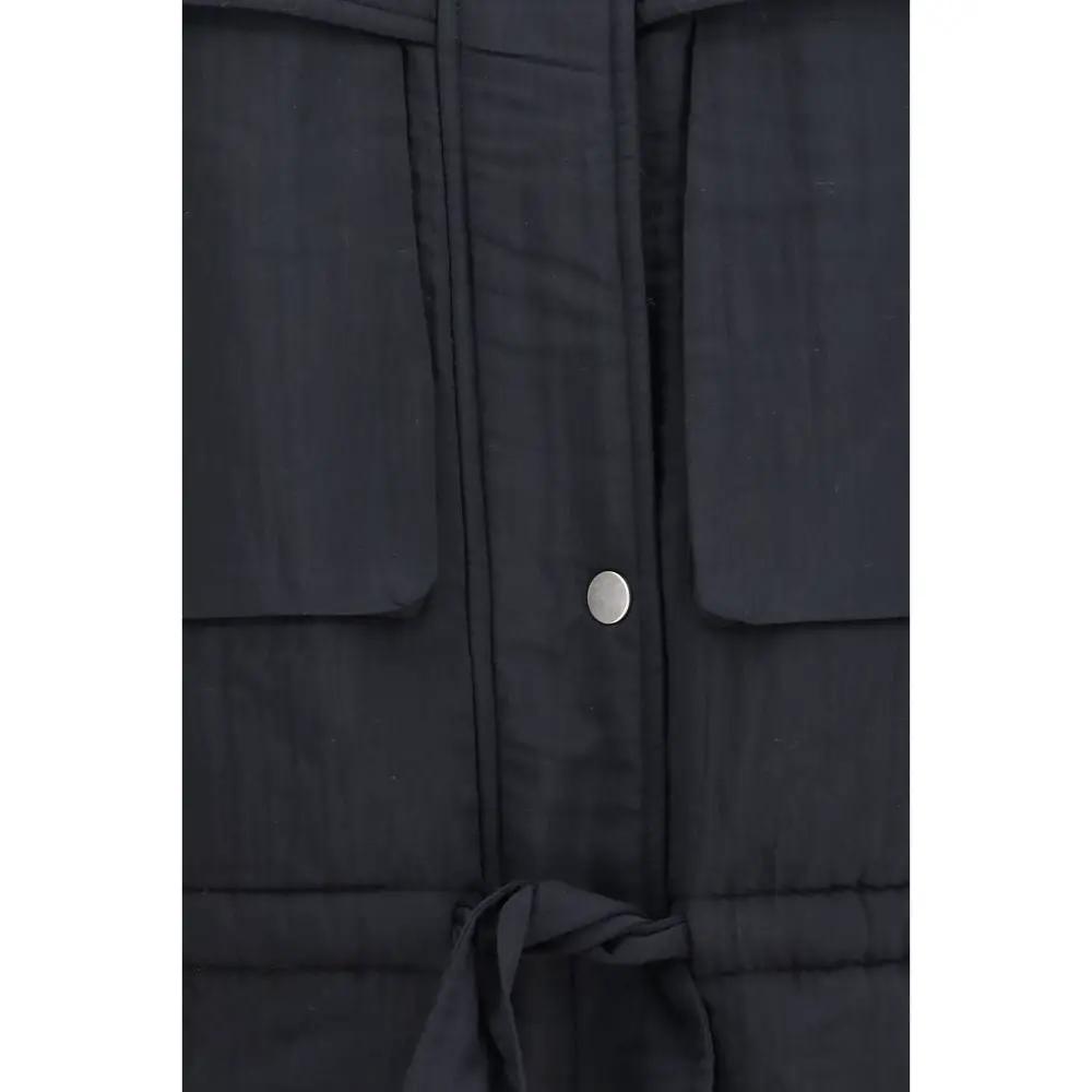Marant Etoile Black Modal Full-Length Jacket