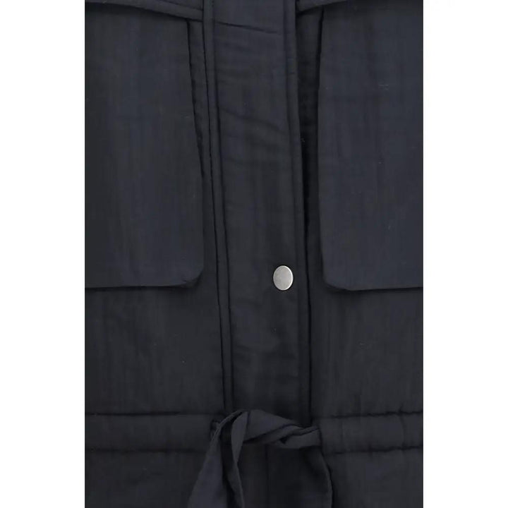 Marant Etoile Black Modal Full-Length Jacket