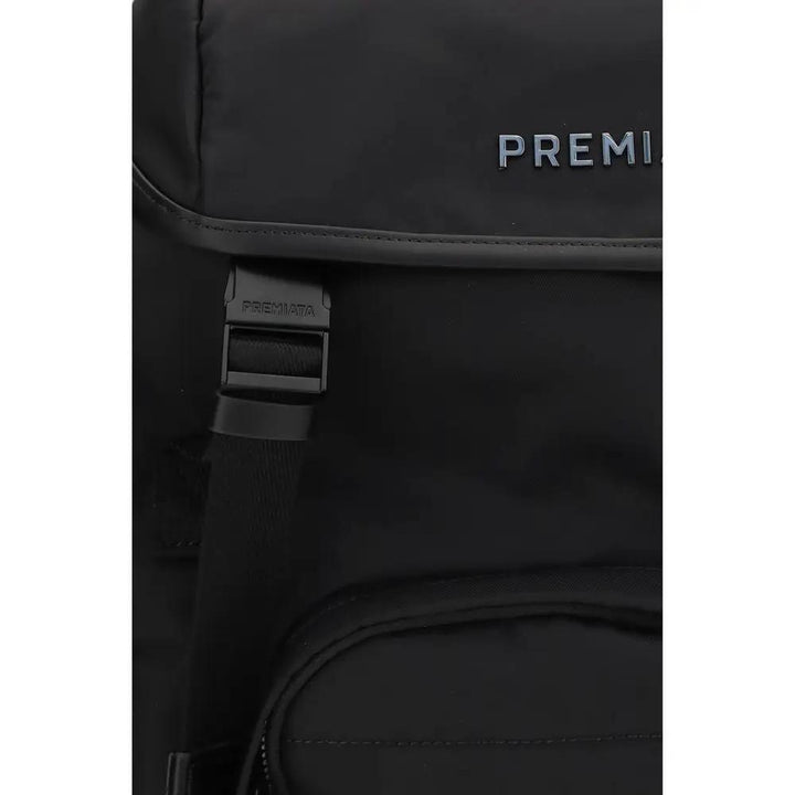 Premiata Black Nylon Backpack