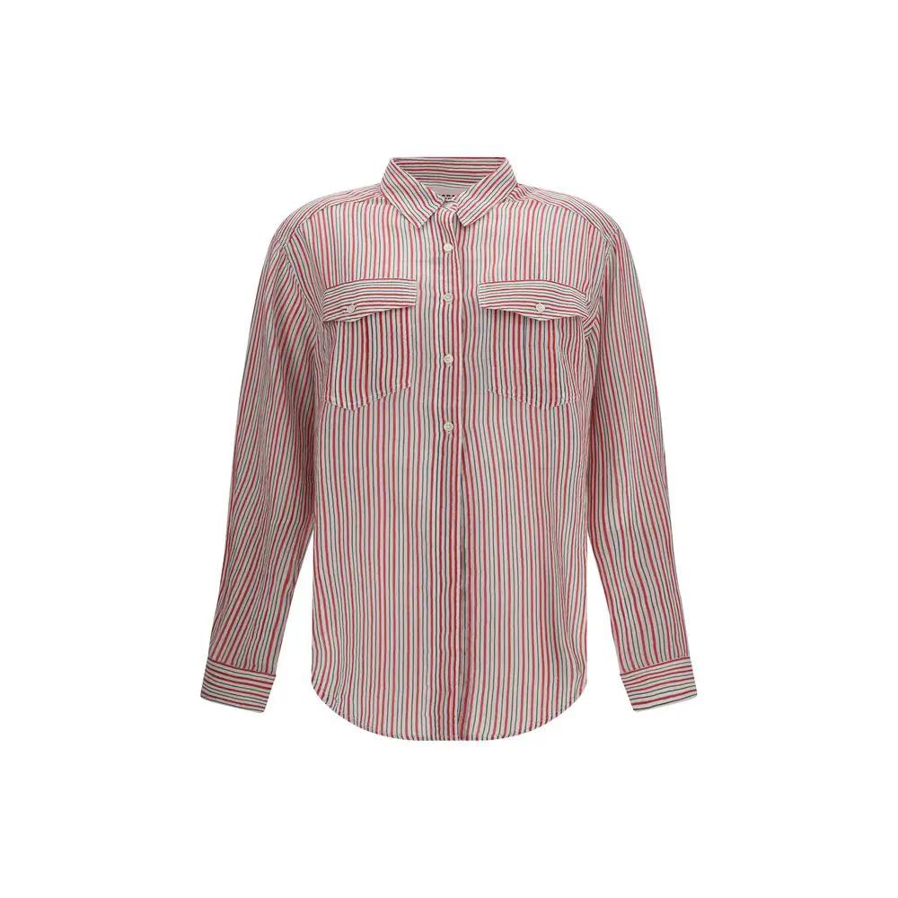 Marant Etoile Beige Cotton Pattern Shirt