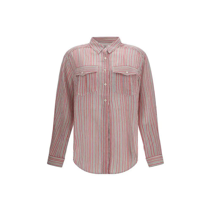 Marant Etoile Beige Cotton Pattern Shirt