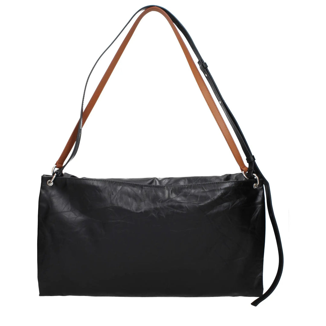 Jil Sander Black Leather Crossbody Bag