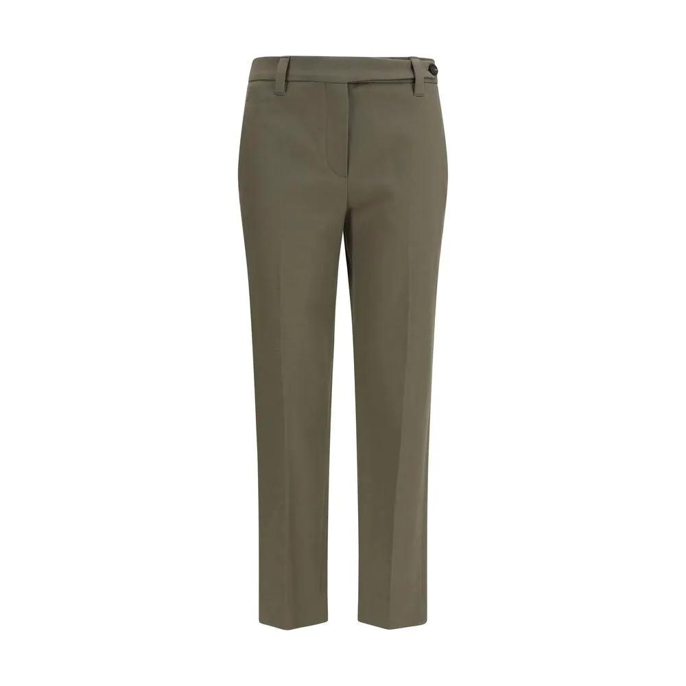 Brunello Cucinelli Bicolor Cotton Dress Pants