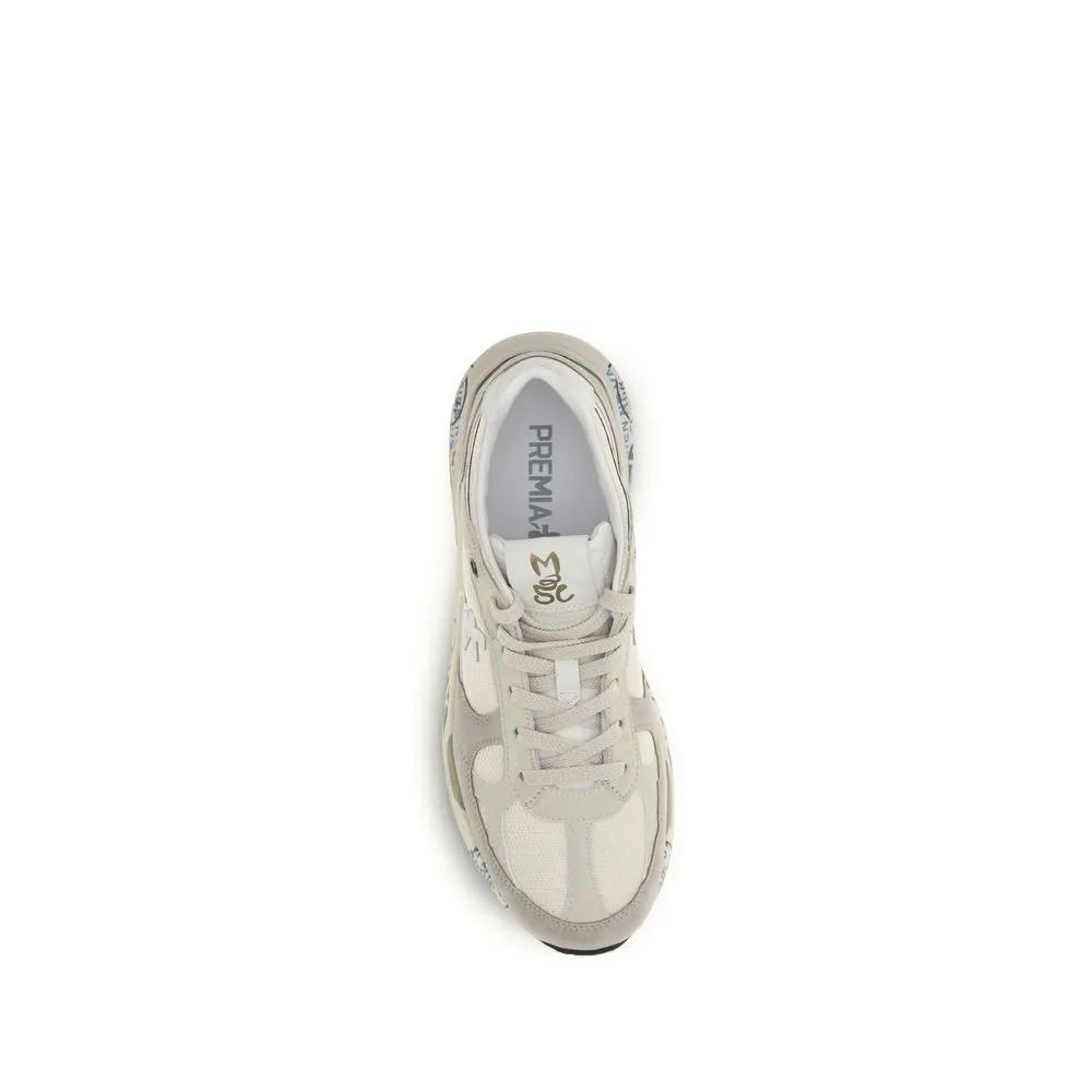 Premiata Beige Polyamide Low Top Sneakers