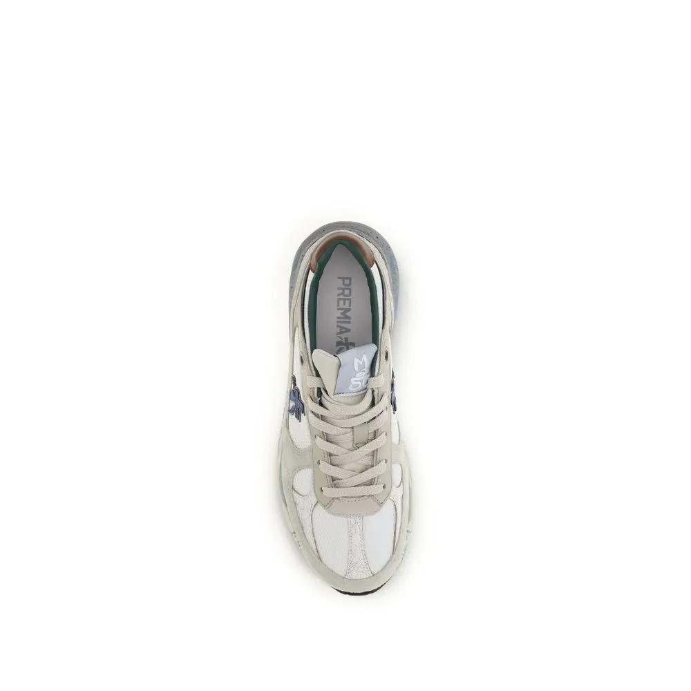 Premiata White Polyamide Athletic Sneakers