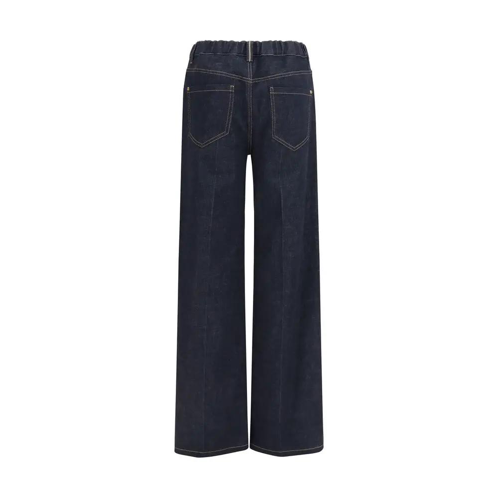 Brunello Cucinelli Blue Cotton Jeans Denim