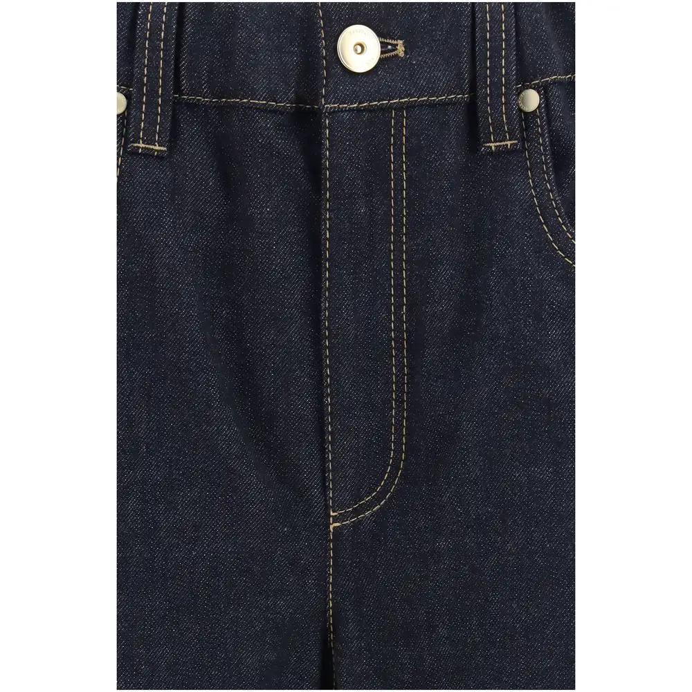 Brunello Cucinelli Blue Cotton Jeans Denim