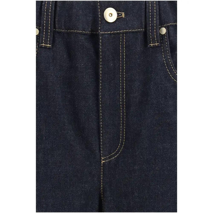 Brunello Cucinelli Blue Cotton Jeans Denim