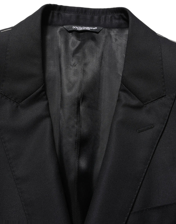 Dolce &amp; Gabbana Sample Sale | Dolce &amp; Gabbana Black Wool Single Breasted Men Blazer Jacket - | Designer outlet