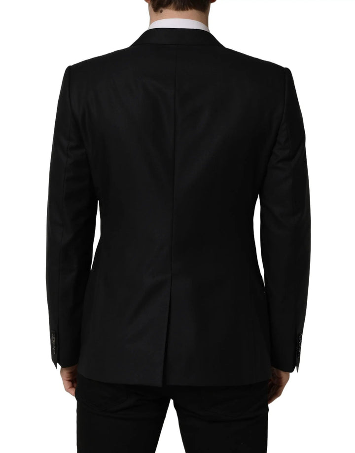 Dolce &amp; Gabbana Sample Sale | Dolce &amp; Gabbana Black Wool Single Breasted Men Blazer Jacket - | Designer outlet