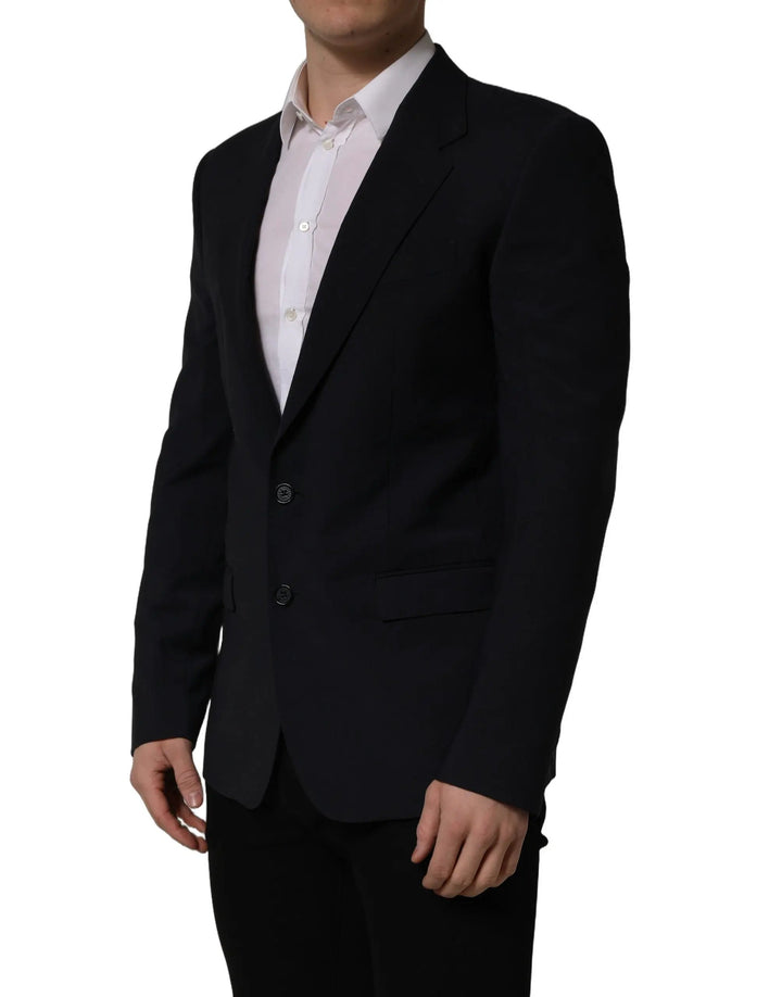 Dolce &amp; Gabbana Sample Sale | Dolce &amp; Gabbana Black Wool Single Breasted Men Blazer Jacket - | Designer outlet