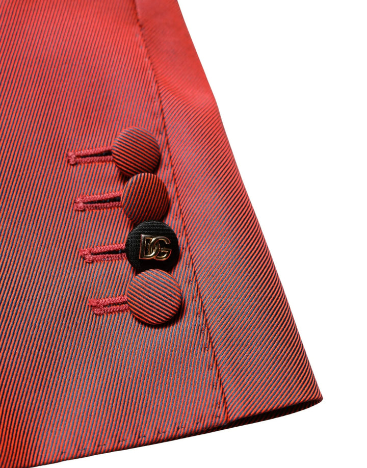 Dolce &amp; Gabbana Sample Sale | Dolce &amp; Gabbana Red Wool Single Breasted Men Blazer Jacket - | Designer outlet