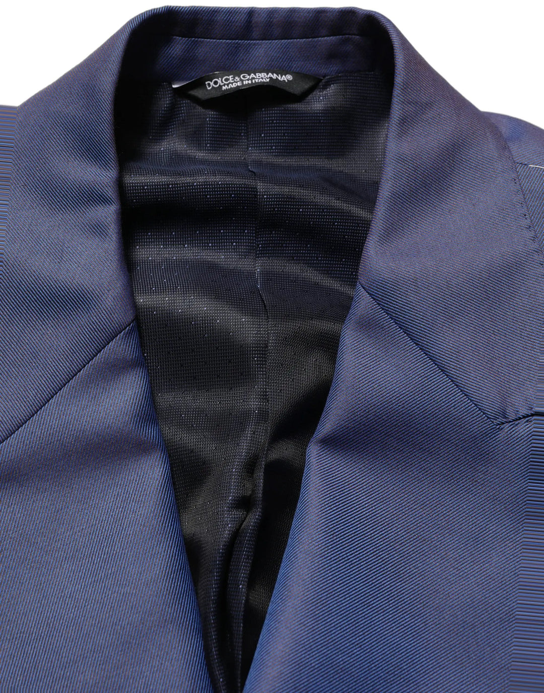 Dolce &amp; Gabbana Sample Sale | Dolce &amp; Gabbana Blue Wool Double Breasted Men Blazer Jacket - | Designer outlet