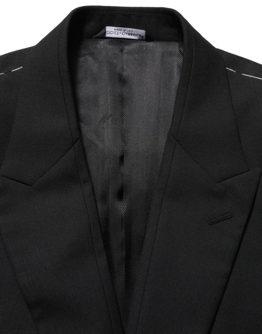 Dolce &amp; Gabbana Sample Sale | Dolce &amp; Gabbana Black Wool Single Breasted Blazer Jacket - | Designer outlet