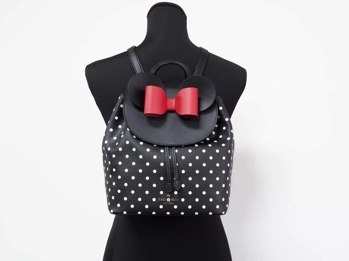 Kate Spade Disney Minnie Mouse Medium Leather Backpack Bookbag Bag