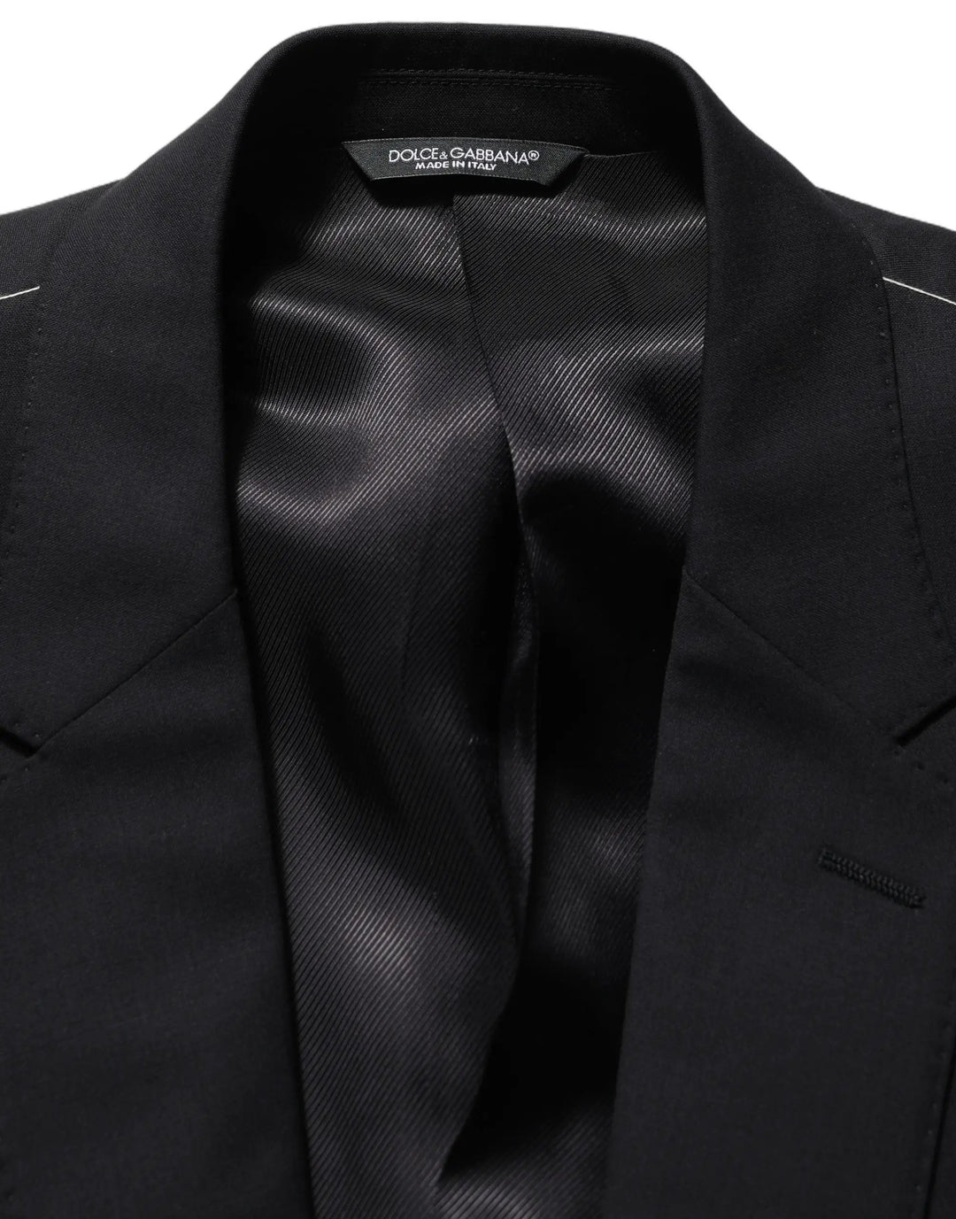 Dolce &amp; Gabbana Sample Sale | Dolce &amp; Gabbana Black Wool Single Breasted Blazer Jacket - | Designer outlet