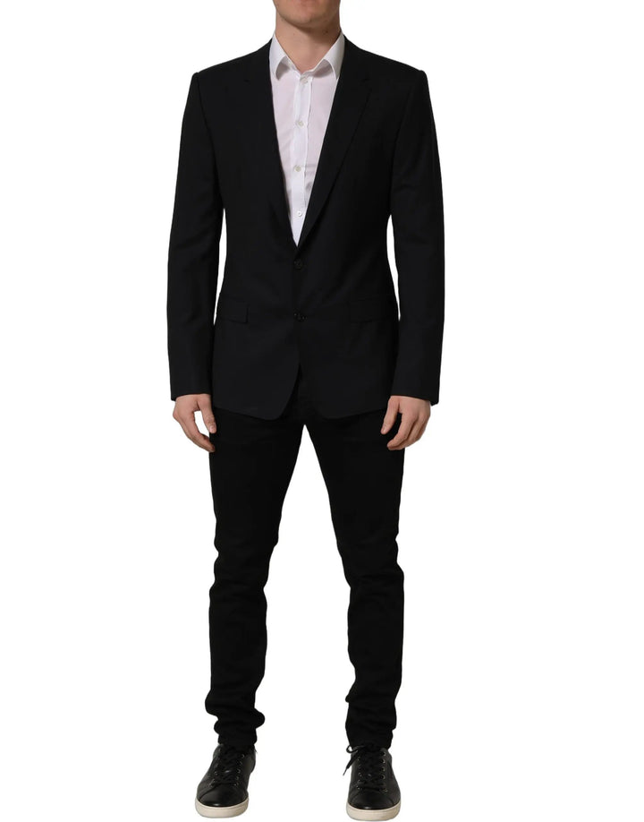 Dolce &amp; Gabbana Sample Sale | Dolce &amp; Gabbana Black Wool Single Breasted Blazer Jacket - | Designer outlet