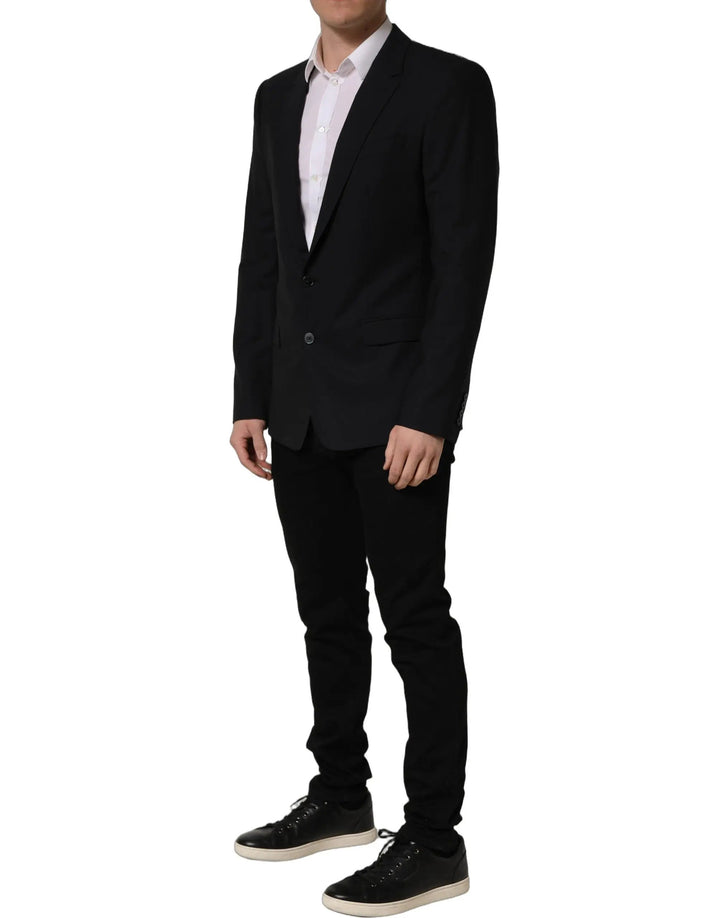 Dolce &amp; Gabbana Sample Sale | Dolce &amp; Gabbana Black Wool Single Breasted Blazer Jacket - | Designer outlet