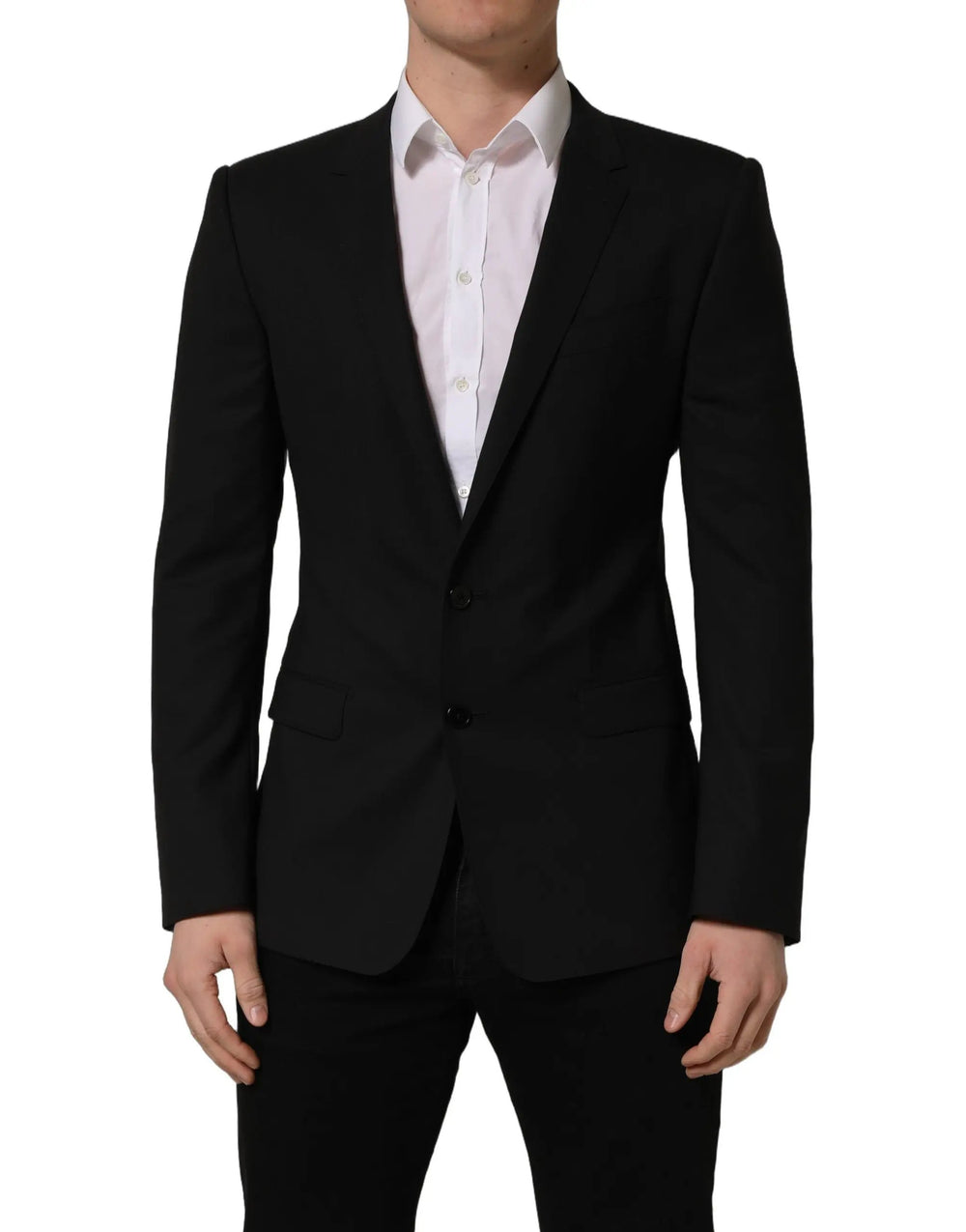 Dolce & Gabbana Sample Sale | Dolce & Gabbana Black Wool Single Breasted Blazer Jacket - | Designer outlet