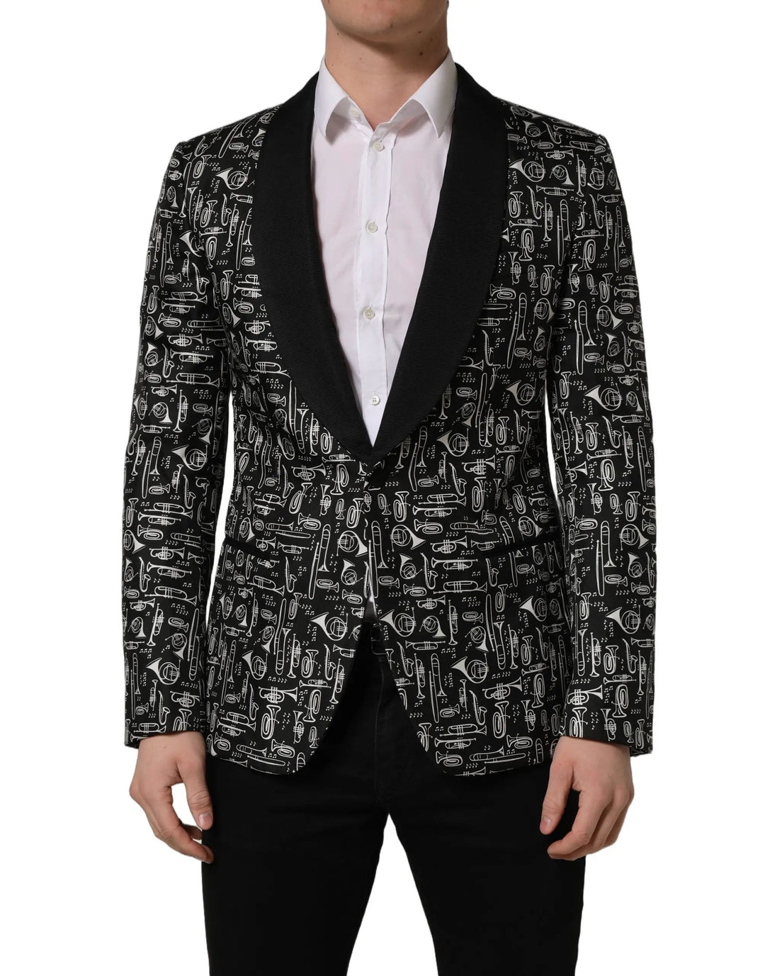 Dolce &amp; Gabbana Sample Sale | Dolce &amp; Gabbana Black Crystal Embellished Coat Blazer Jacket - | Designer outlet