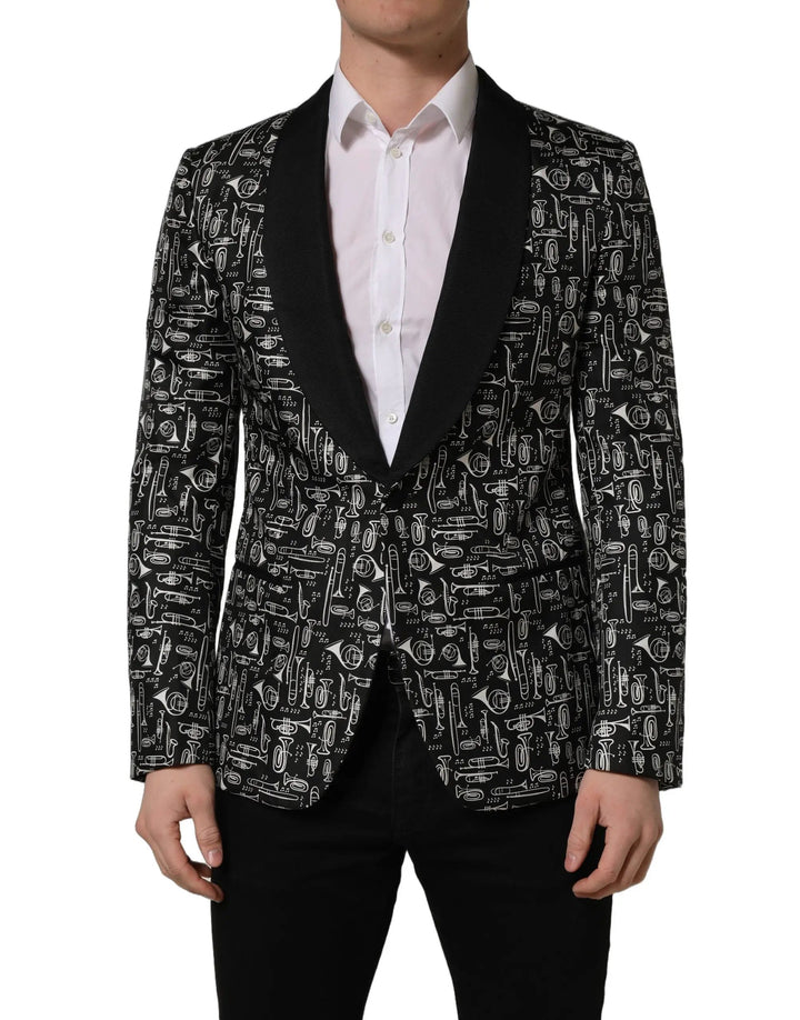 Dolce &amp; Gabbana Sample Sale | Dolce &amp; Gabbana Black Crystal Embellished Coat Blazer Jacket - | Designer outlet
