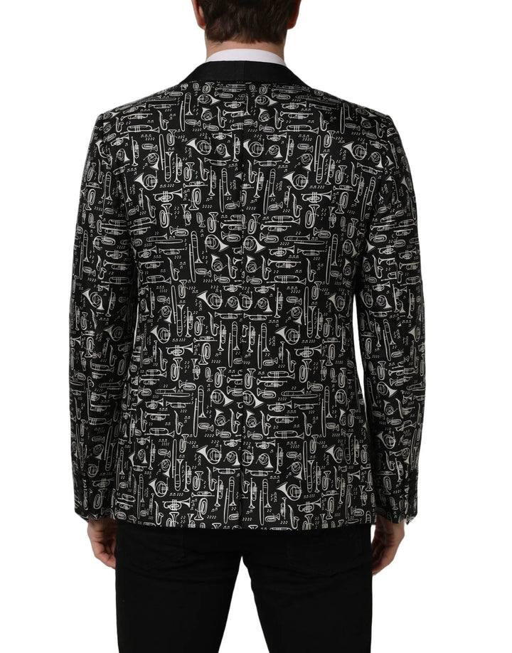 Dolce &amp; Gabbana Sample Sale | Dolce &amp; Gabbana Black Crystal Embellished Coat Blazer Jacket - | Designer outlet