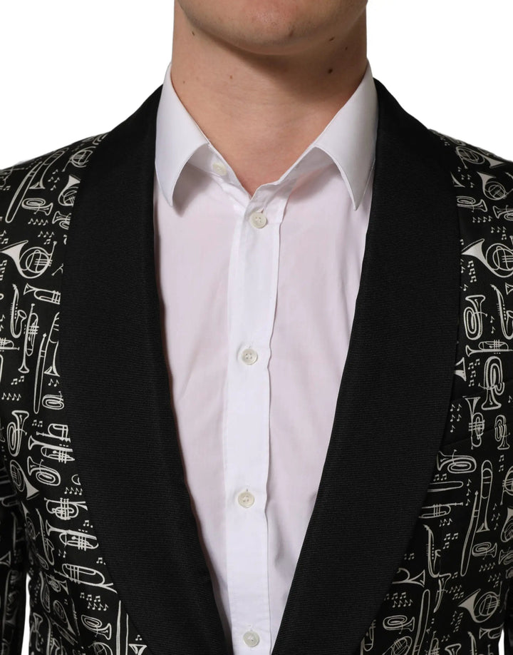 Dolce &amp; Gabbana Sample Sale | Dolce &amp; Gabbana Black Crystal Embellished Coat Blazer Jacket - | Designer outlet
