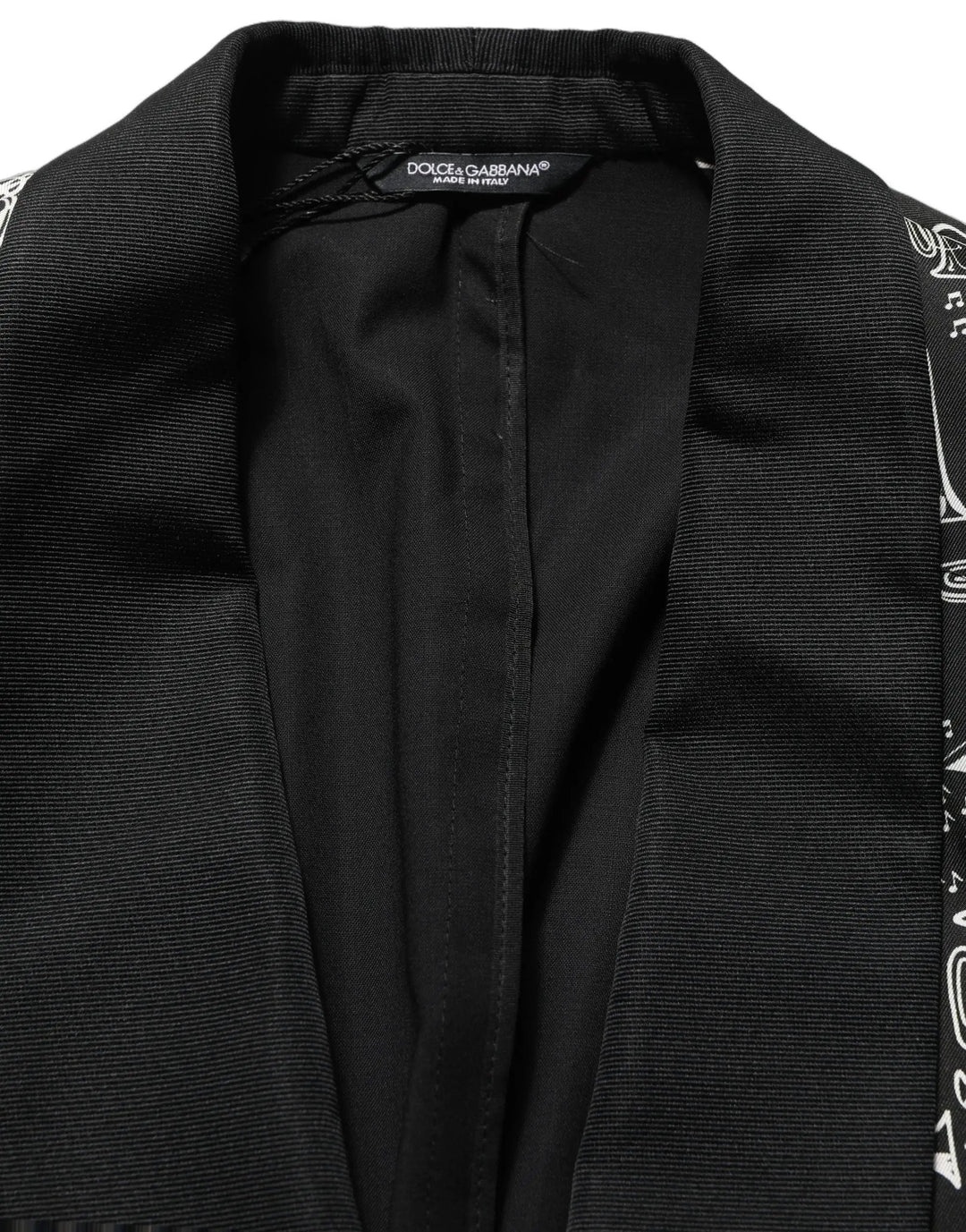 Dolce &amp; Gabbana Sample Sale | Dolce &amp; Gabbana Black Crystal Embellished Coat Blazer Jacket - | Designer outlet