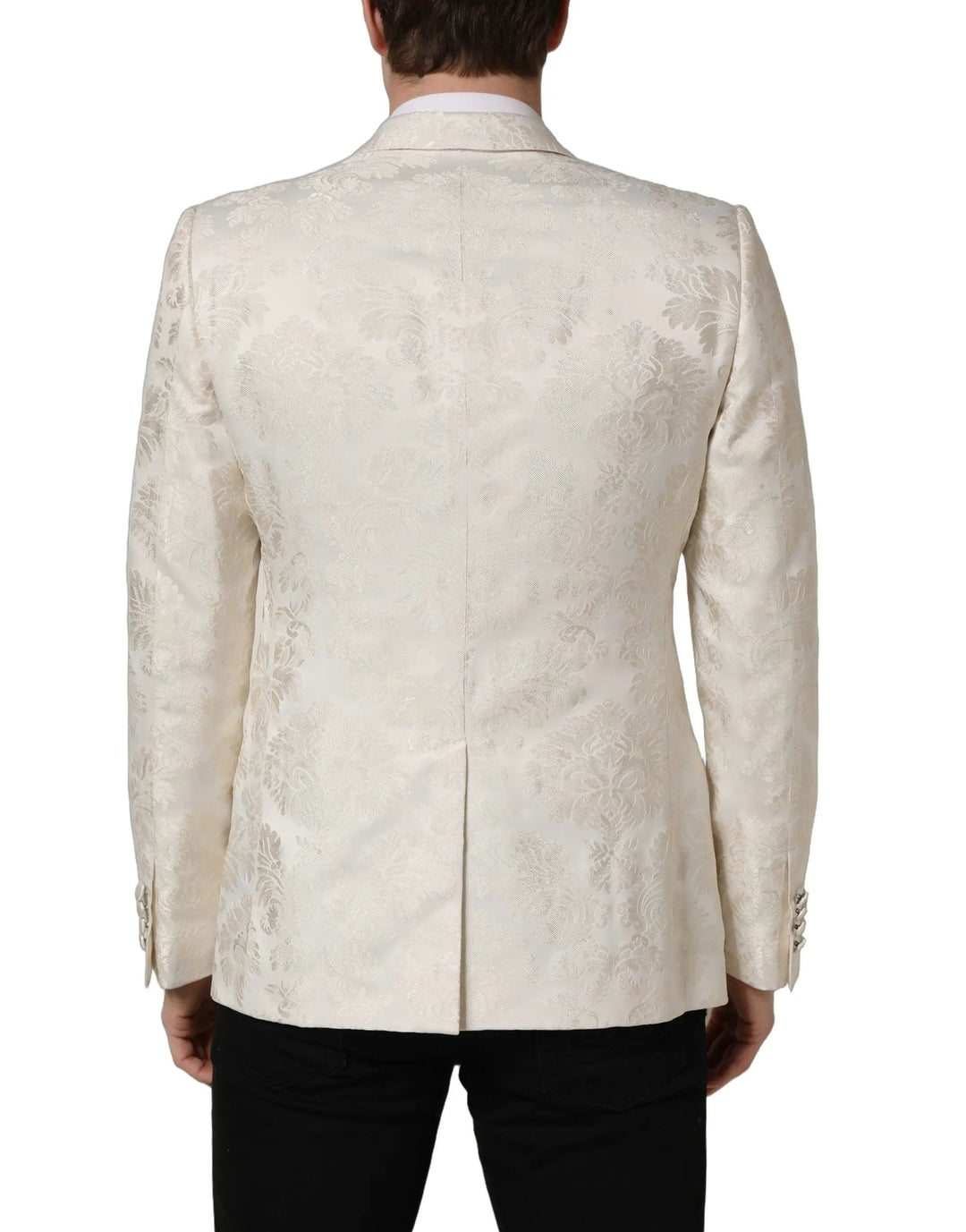 Dolce &amp; Gabbana Sample Sale | Dolce &amp; Gabbana Off White Floral Single Breasted Men Jacket - | Designer outlet