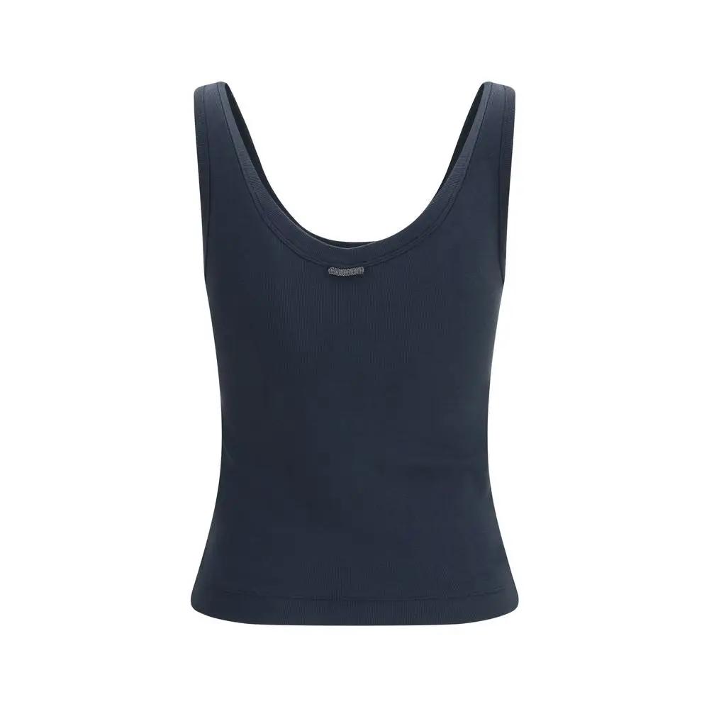 Brunello Cucinelli Sample Sale | Brunello Cucinelli Blue Cotton T-Shirt - | Designer outlet