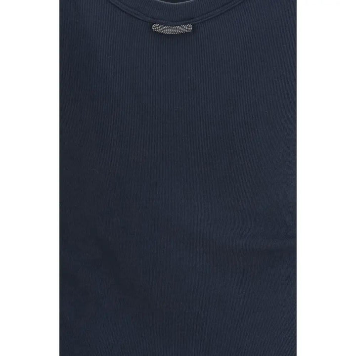 Brunello Cucinelli Sample Sale | Brunello Cucinelli Blue Cotton T-Shirt - | Designer outlet