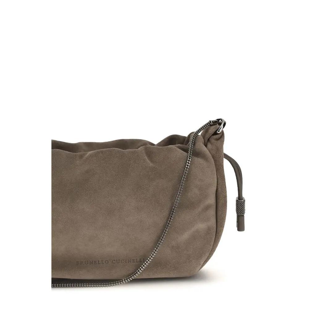 Brunello Cucinelli Sample Sale | Brunello Cucinelli Brown Calf Leather Bos Taurus Shoulder Bag - | Designer outlet