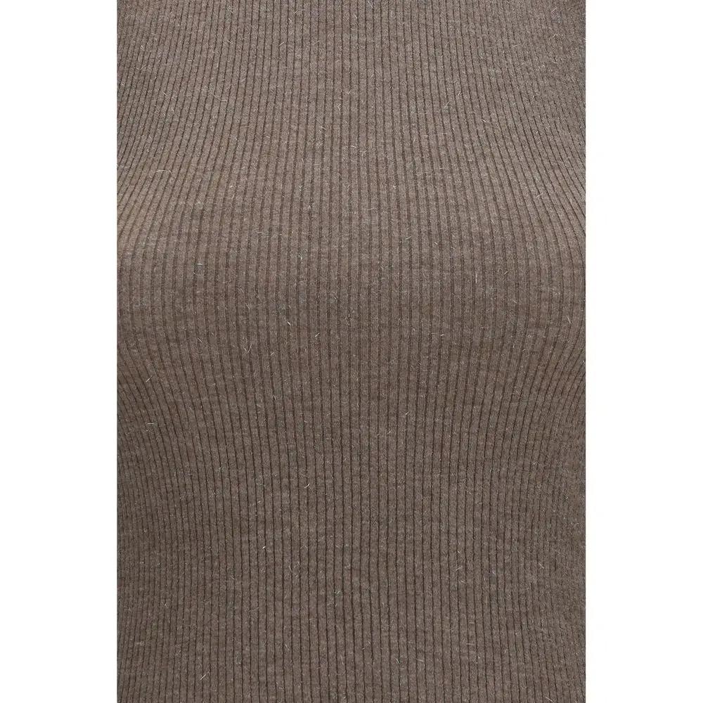 Brunello Cucinelli Sample Sale | Brunello Cucinelli Brown Cashmere Sleeveless Jacket - | Designer outlet