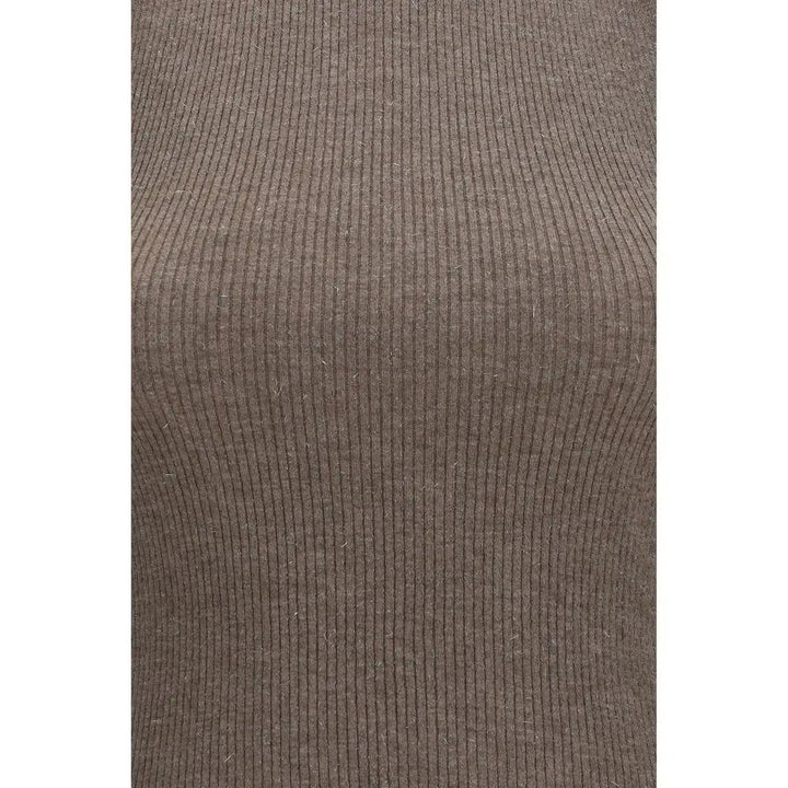 Brunello Cucinelli Sample Sale | Brunello Cucinelli Brown Cashmere Sleeveless Jacket - | Designer outlet