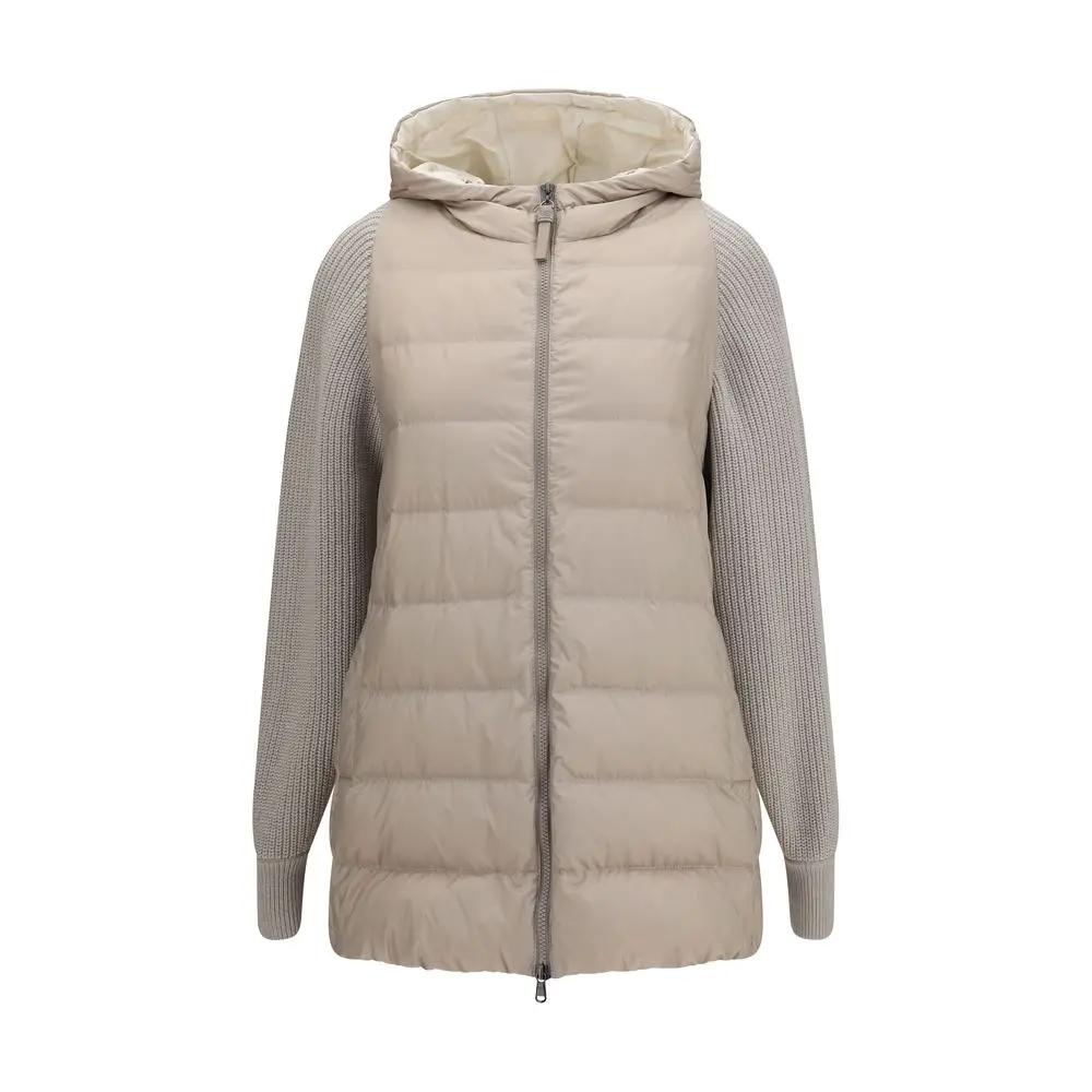 Brunello Cucinelli Sample Sale | Brunello Cucinelli Gray Polyamide Full-Length Jacket - | Designer outlet
