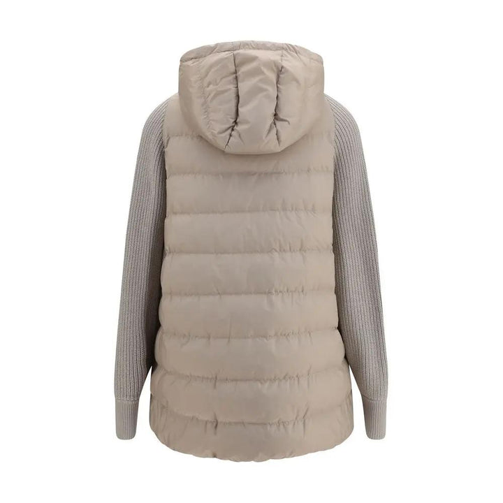 Brunello Cucinelli Sample Sale | Brunello Cucinelli Gray Polyamide Full-Length Jacket - | Designer outlet