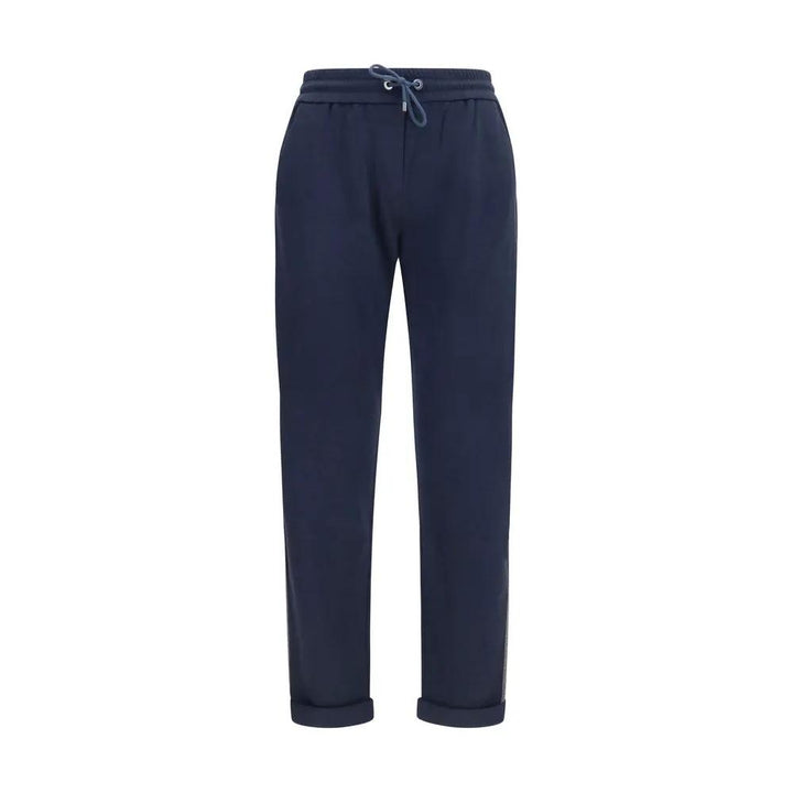 Brunello Cucinelli Sample Sale | Brunello Cucinelli Blue Polyamide Casual Pants - | Designer outlet