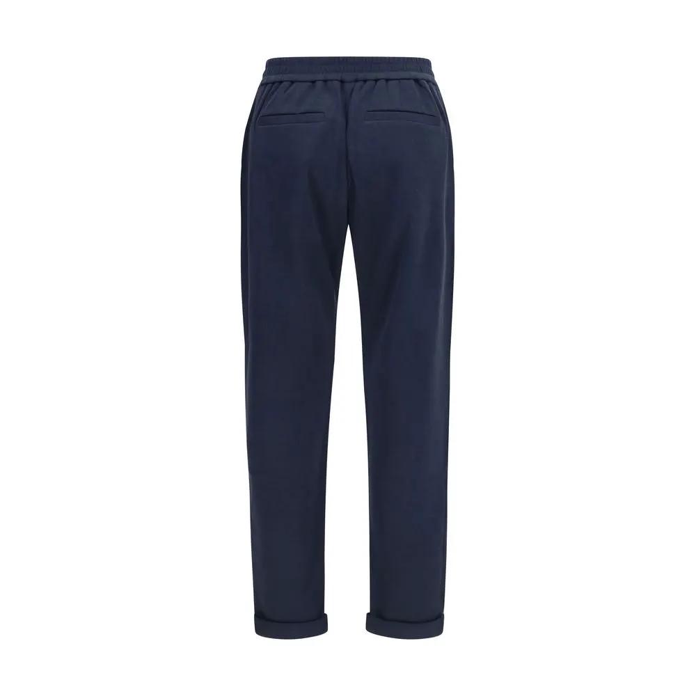 Brunello Cucinelli Sample Sale | Brunello Cucinelli Blue Polyamide Casual Pants - | Designer outlet