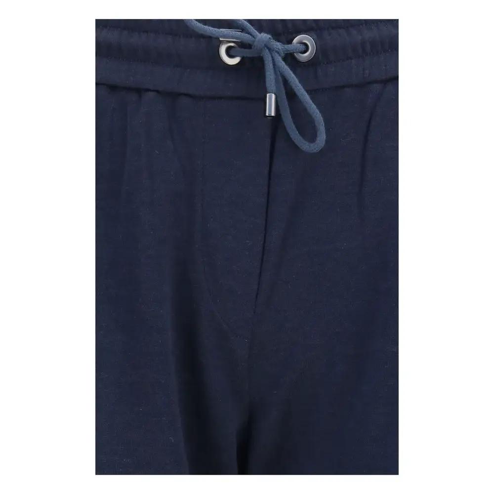 Brunello Cucinelli Sample Sale | Brunello Cucinelli Blue Polyamide Casual Pants - | Designer outlet