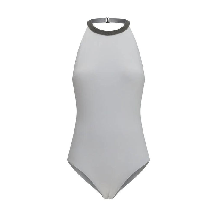 Brunello Cucinelli Sample Sale | Brunello Cucinelli White Polyamide One-Piece Swimsuit - | Designer outlet