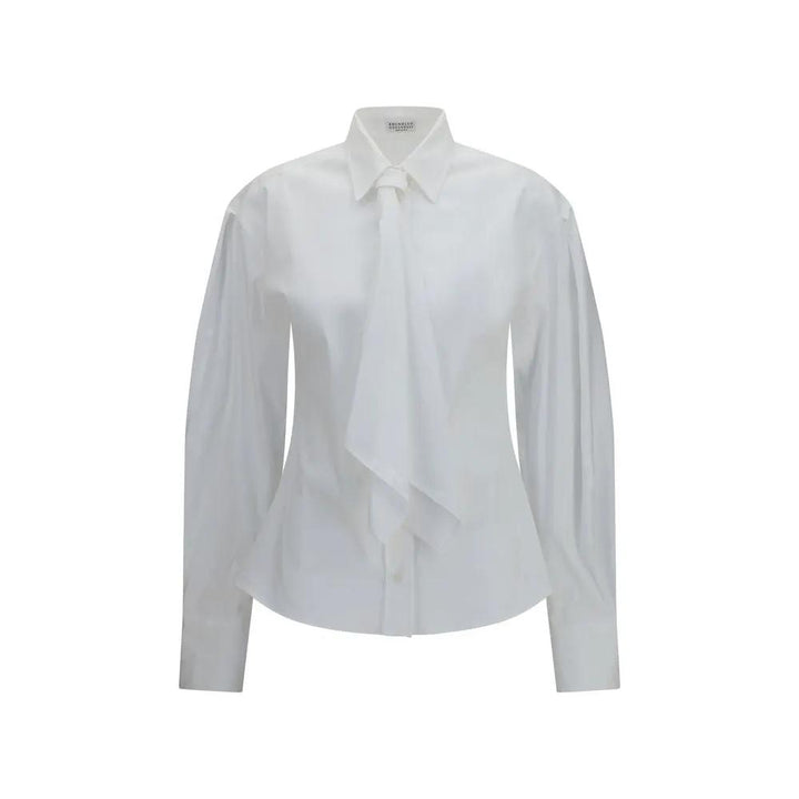 Brunello Cucinelli Sample Sale | Brunello Cucinelli White Cotton Dress Shirt - | Designer outlet