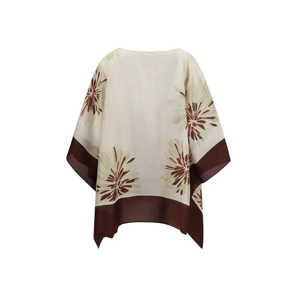 Brunello Cucinelli Sample Sale | Brunello Cucinelli Multicolor Silk Blouse - | Designer outlet