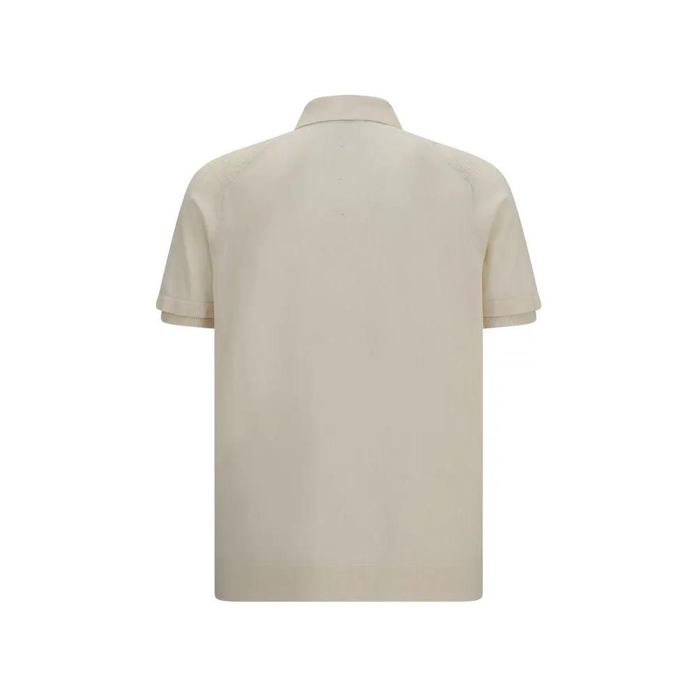 Premiata Sample Sale | Premiata Beige Cotton Polo Shirt - | Designer outlet