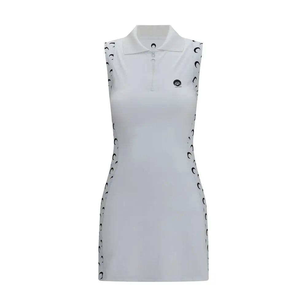 Marine Serre Sample Sale | Marine Serre White Polyamide Casual Dress - | Designer outlet