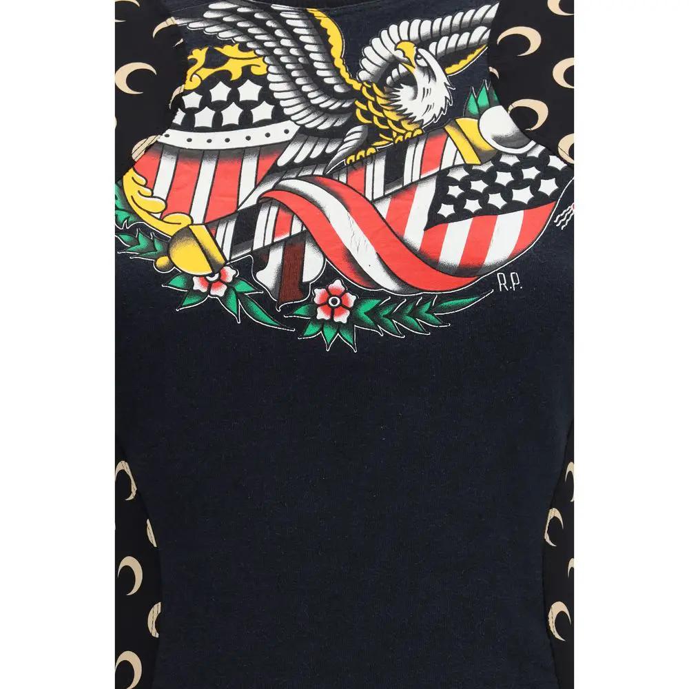 Marine Serre Sample Sale | Marine Serre Black Cotton Casual Dress - | Designer outlet